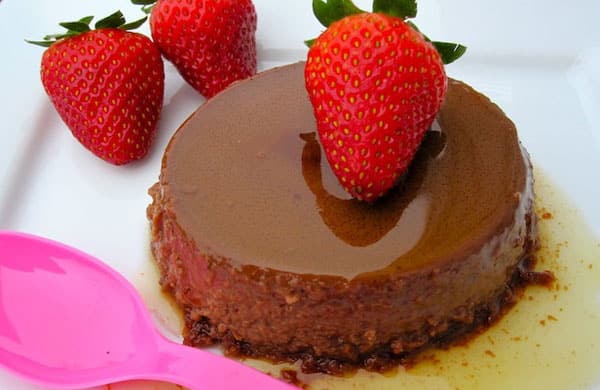Flan au chocolat Weight watchers