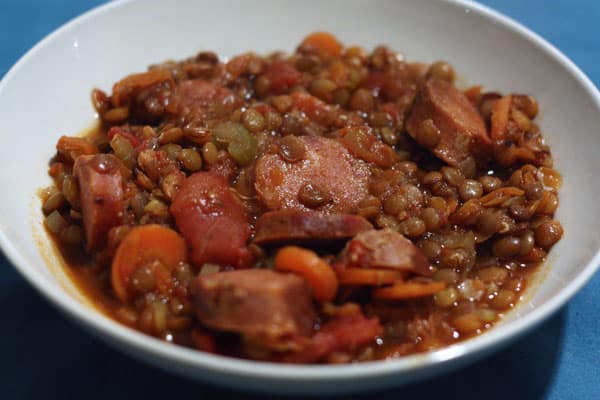 Lentilles au chorizo Weight watchers