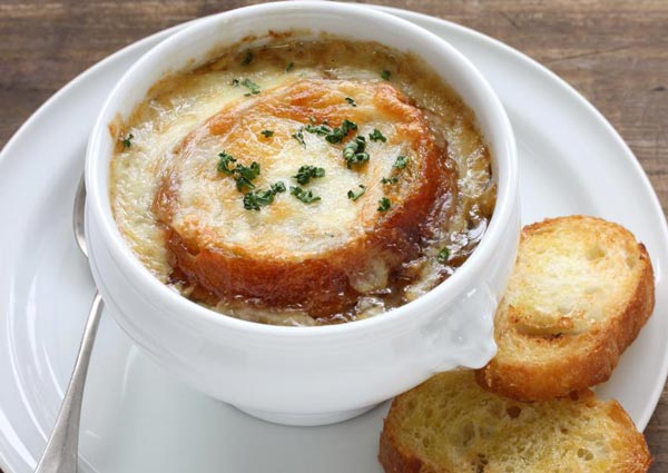 Soupe gratinée aux oignons WW