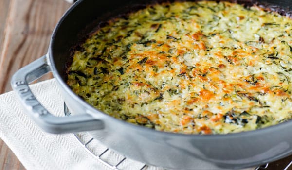 Gratin de riz et courgettes Weight watchers