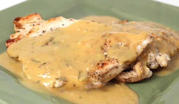 Escalope de poulet à la moutarde Weight Watchers