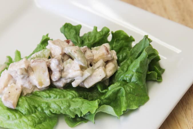 salade de blanc de poulet et de laitue
