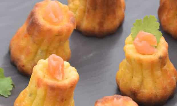Cannelés au saumon fumé avec Thermomix