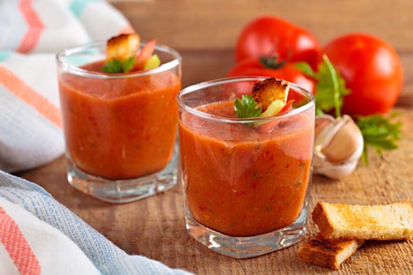 Gaspacho express avec Thermomix