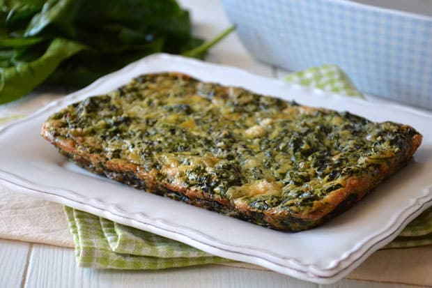 Omelette aux épinards Facile