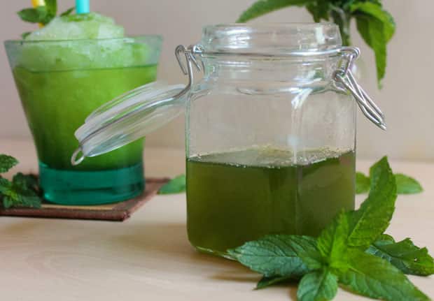 Sirop de menthe maison