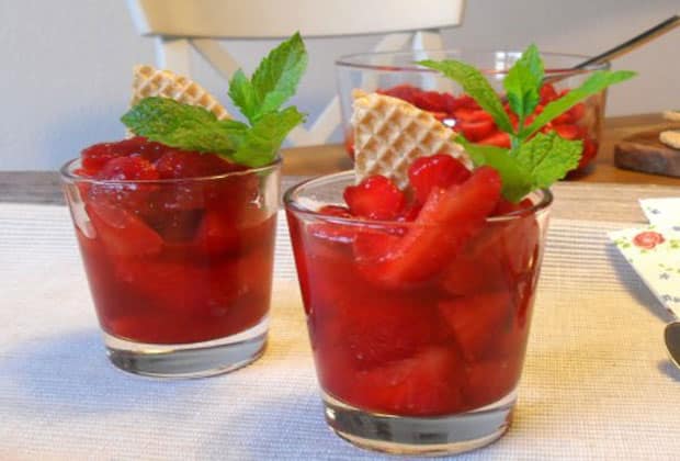 Fraises au citron à 0 point weight watchers