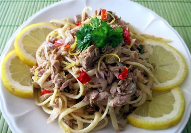 Pâtes au thon et au citron Weight Watchers