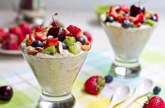 Crème Budwig aux fruits Weight Watchers