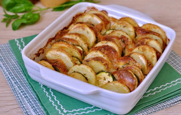 Gratiné aux pommes de terre et courgettes Weight Watchers
