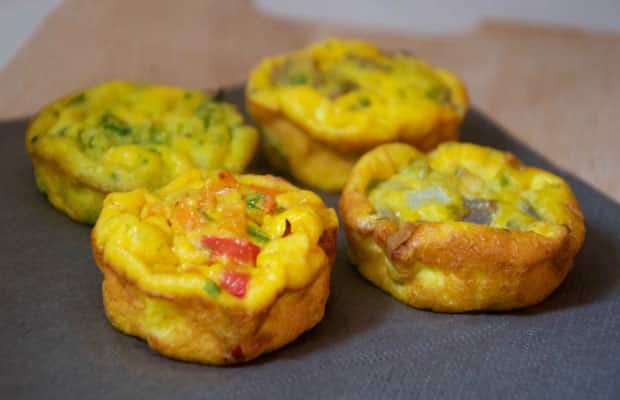 Muffins aux oeufs et légumes Weight Watchers