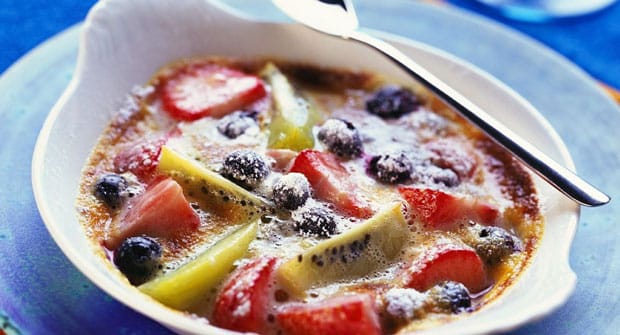 Gratin de fruits de saison Weight Watchers