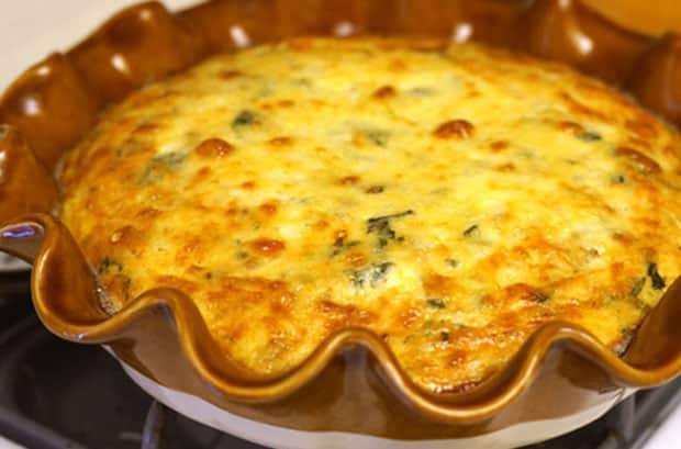 Quiche sans pâte au poulet Weight Watchers