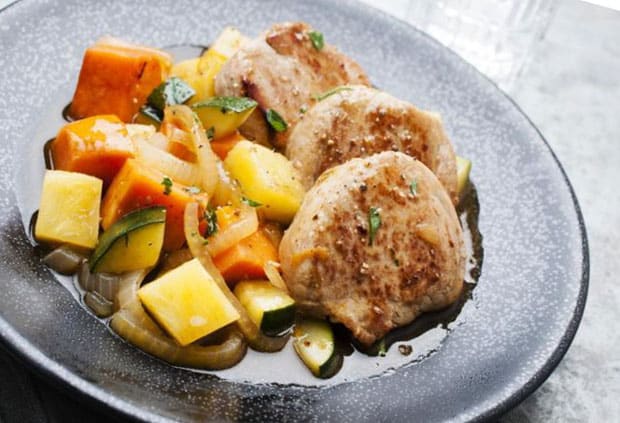 Filet Mignon Exotique Ananas et Légumes Weight Watchers