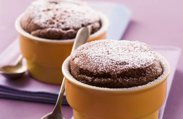 soufflé au chocolat facile et léger Weight Watchers