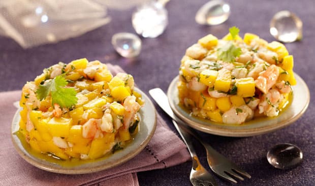 Tartare de Crevettes et Mangue Weight Watchers
