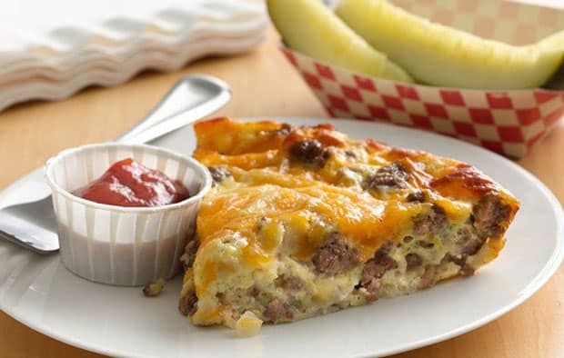 Quiche à la viande hachée et cheddar Weight Watchers