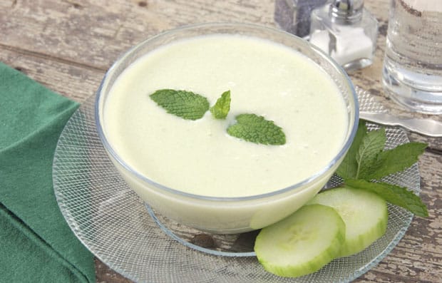 Soupe au yaourt et concombre au Thermomix