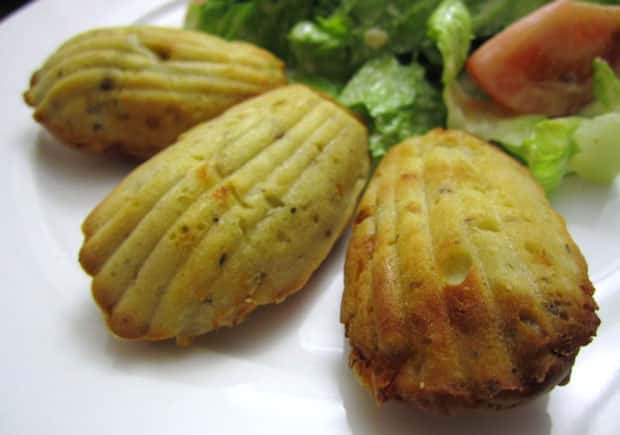 Madeleines salées aux courgettes Weight Watchers