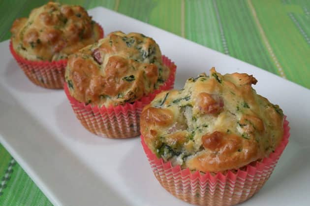 Muffins aux courgettes, thym et parmesan Weight Watchers