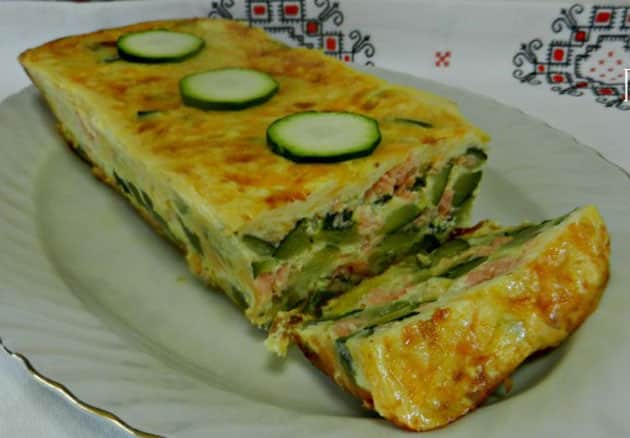 Invisible de courgettes au saumon Weight Watchers