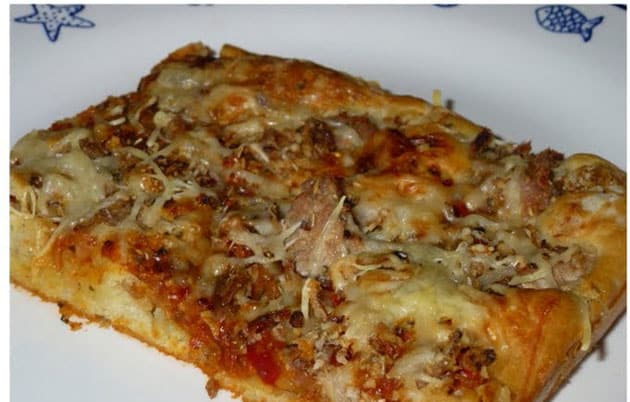 Pizza liquide au thon avec Thermomix