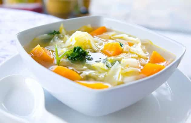 Soupe d'hiver légère Weight Watchers