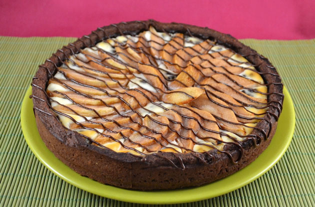 Tarte aux Poires et au Chocolat avec Thermomix