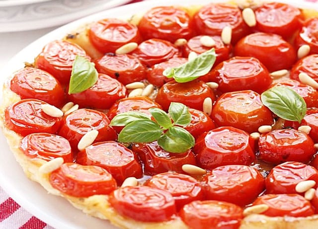 Tarte aux tomates cerises Weight Watchers