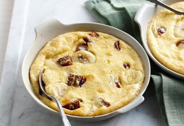 Clafoutis aux bananes et dattes Weight Watchers