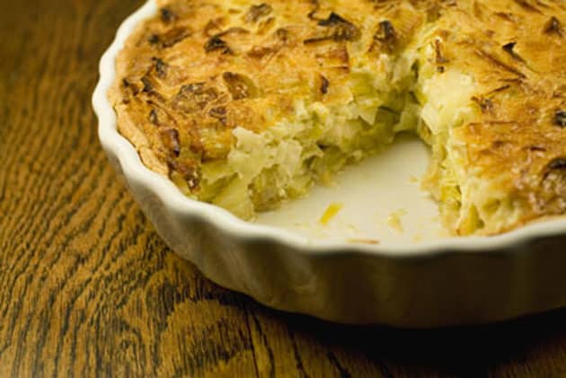 Flan de poireaux au jambon Weight Watchers