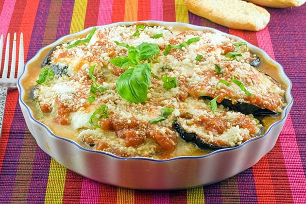 Gratin d'aubergine à la mozzarella Weight Watchers