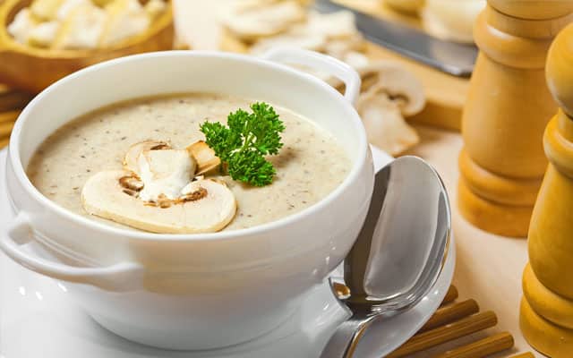velouté de champignons léger