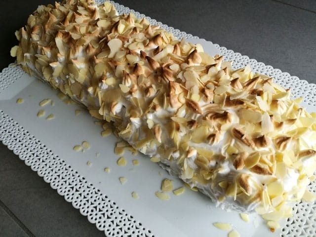 bûche de Noël au citron meringuée au Thermomix