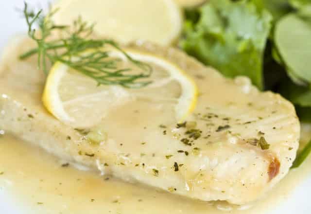 filets de poisson à la sauce au citron au Thermomix