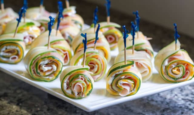 roulés de concombre au jambon Weight Watchers