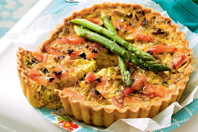tarte au saumon et poireaux Weight Watchers