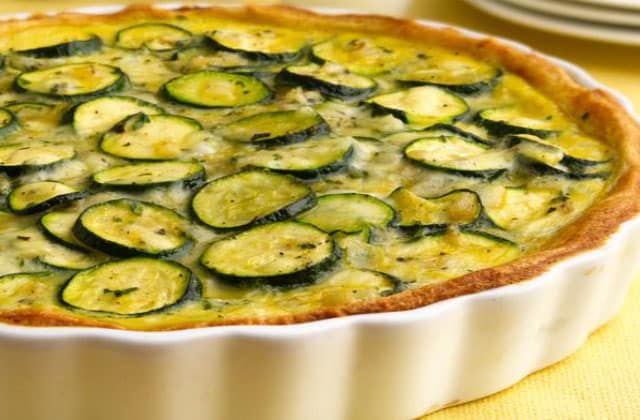 tarte sans pâte aux courgettes légère