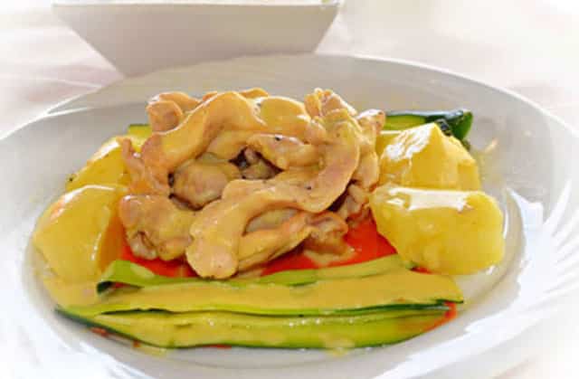 Poulet aux légumes à la sauce suprême WW