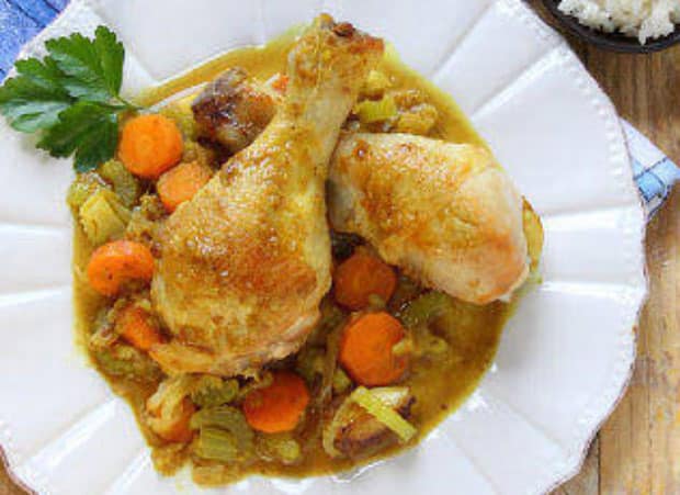 colombo de poulet léger WW