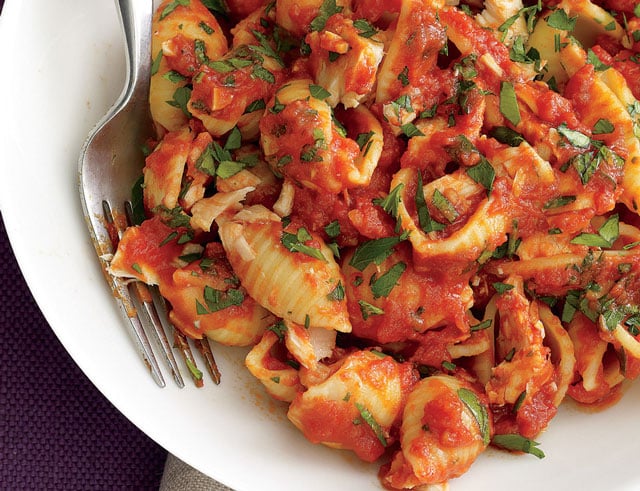 Pâtes à la tomate et au thon WW