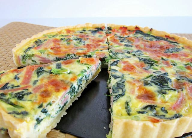 quiche aux épinards et boursin WW
