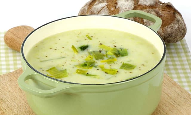 Soupe de poireaux au boursin WW
