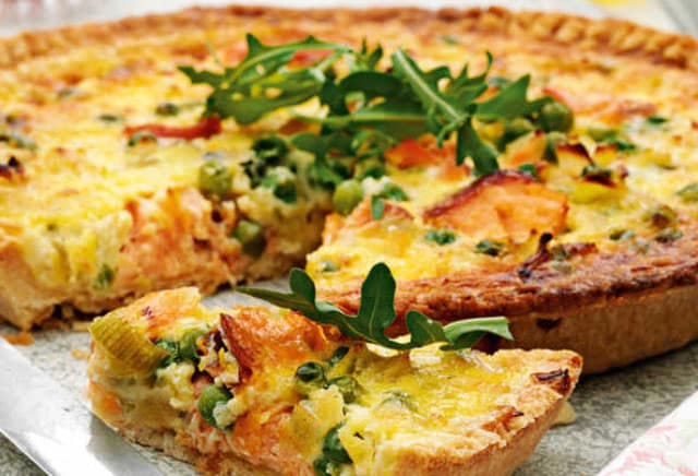 Tarte aux Poireaux et Saumon au Thermomix