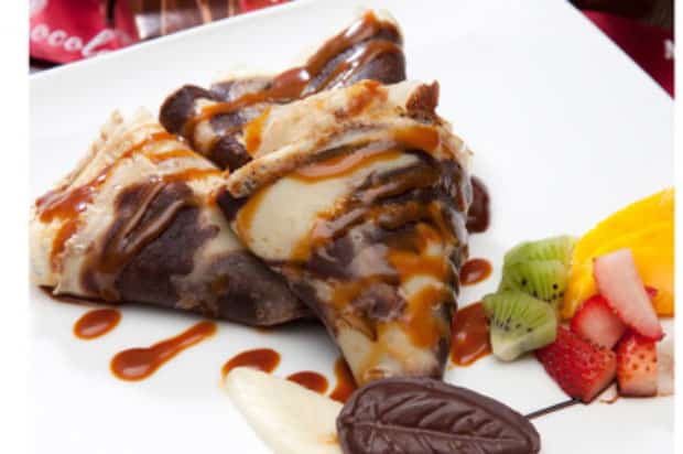 crêpes marbrées vanille-ch€ocolat au Thermomix