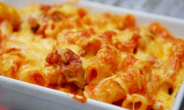 gratin de pâtes à la sauce au chorizo WW