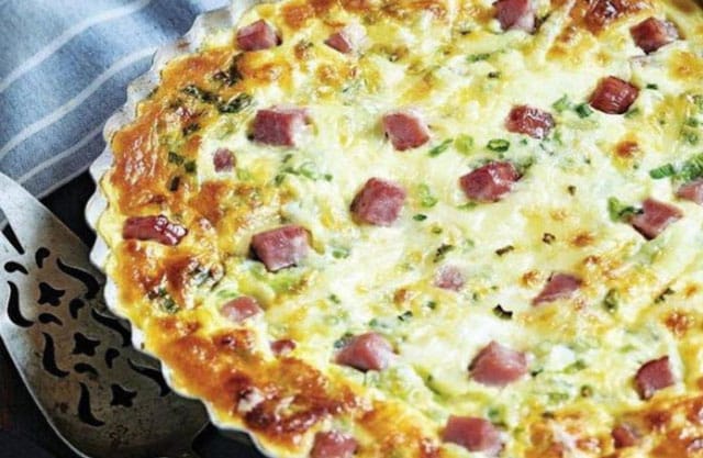 quiche sans pâte au jambon à 1 SP