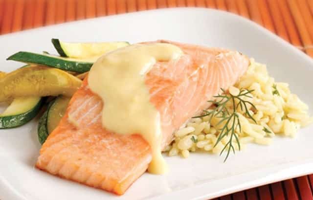 saumon à la sauce hollandaise avec Thermomix