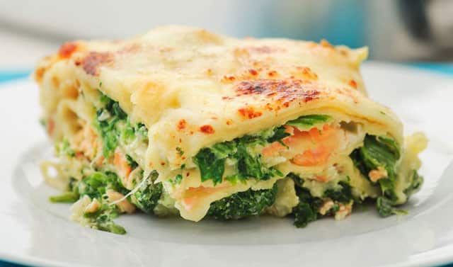 Lasagnes au saumon et aux épinards WW