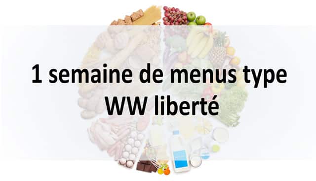 1 semaine de menus type WW liberté